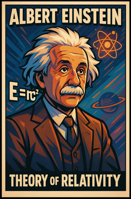 Albert Einstein Theory Of Relativity Poster