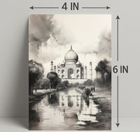 Majestic Reflections Of The Taj Mahal Poster