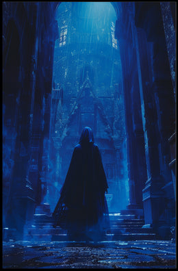 Mystical Gothic Cathedral Fantasy Art Poster PosterGoat
