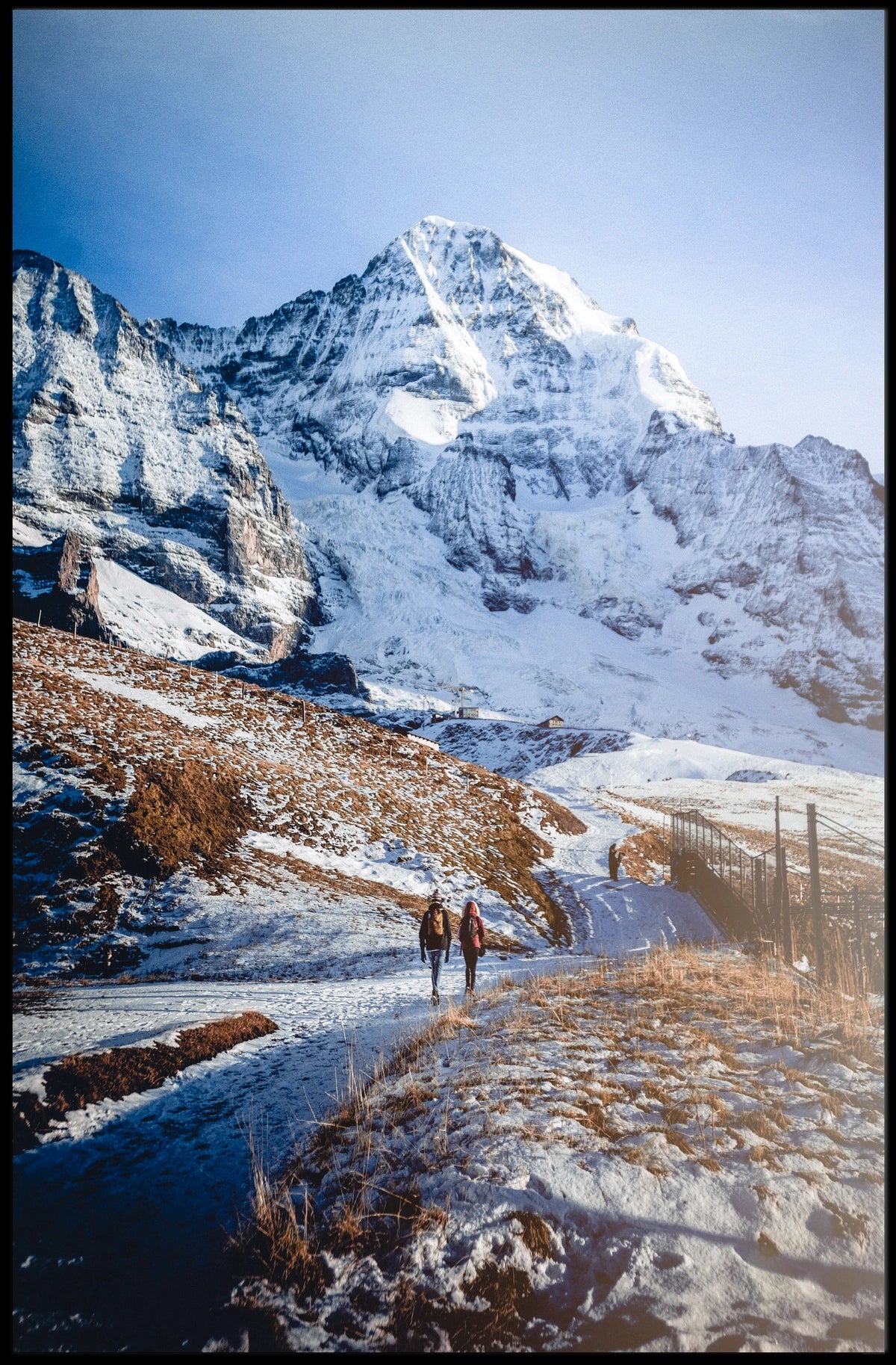 Majestic Mountain Trek Poster