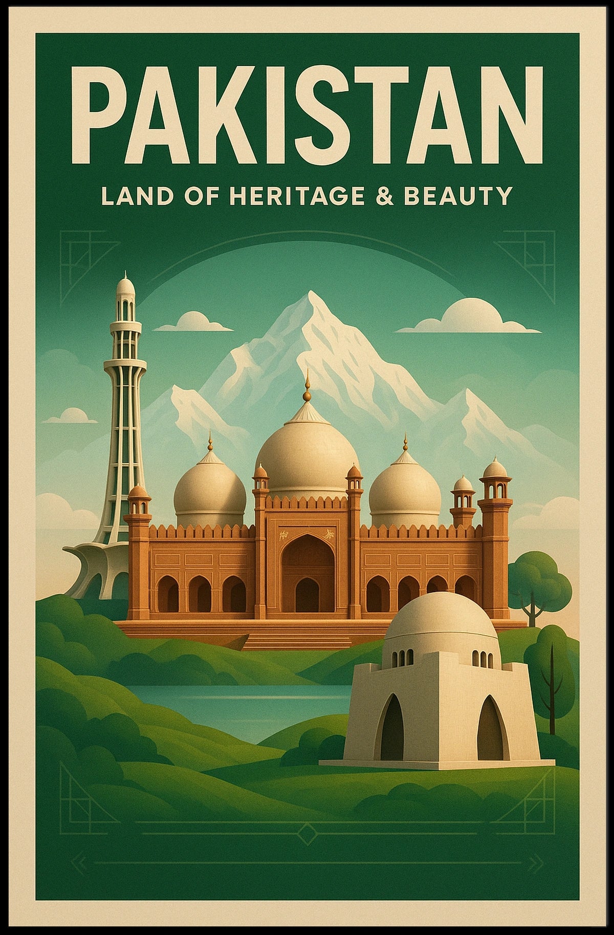 Pakistan Land of Heritage Beauty Poster