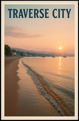 Traverse City Sunset Poster