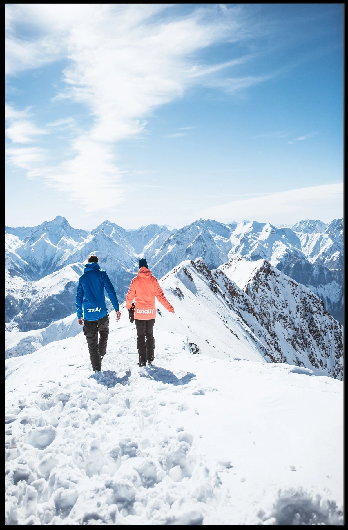 Journey Through The Snowy Peaks Poster