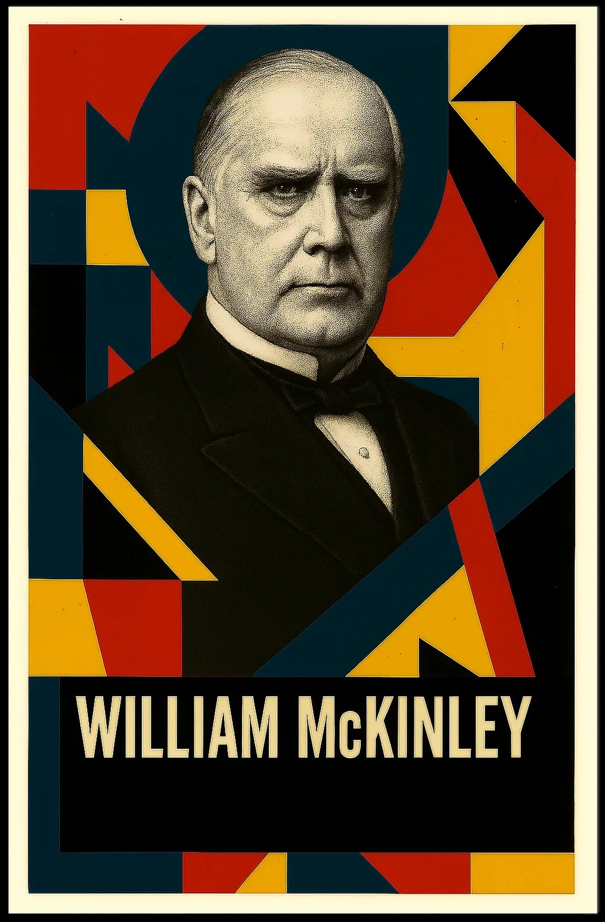 William McKinley 25th President of the United States Abstract Pop Poster