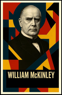 William McKinley 25th President of the United States Abstract Pop Poster