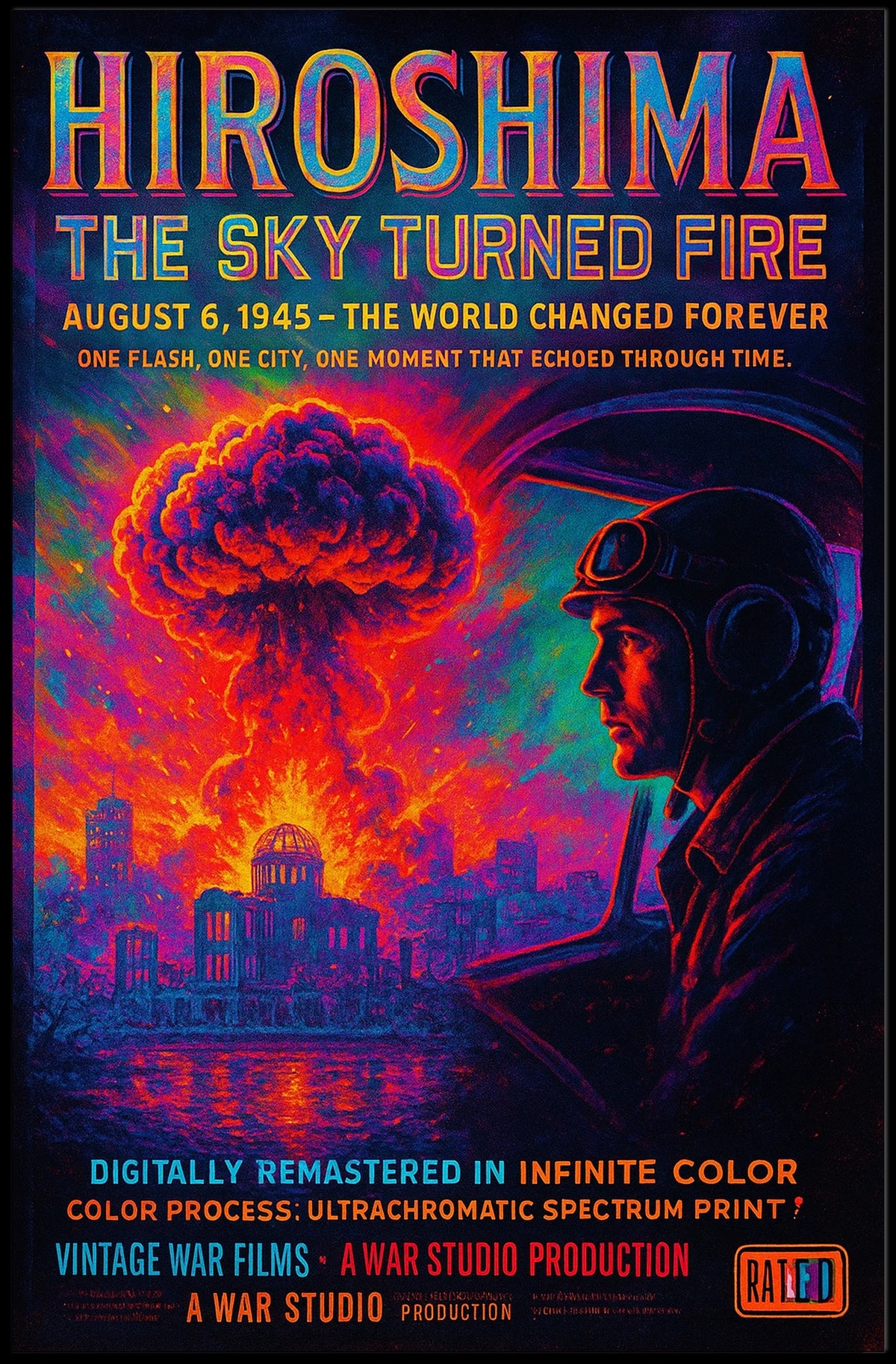 Hiroshima The Sky Turned Fire Poster