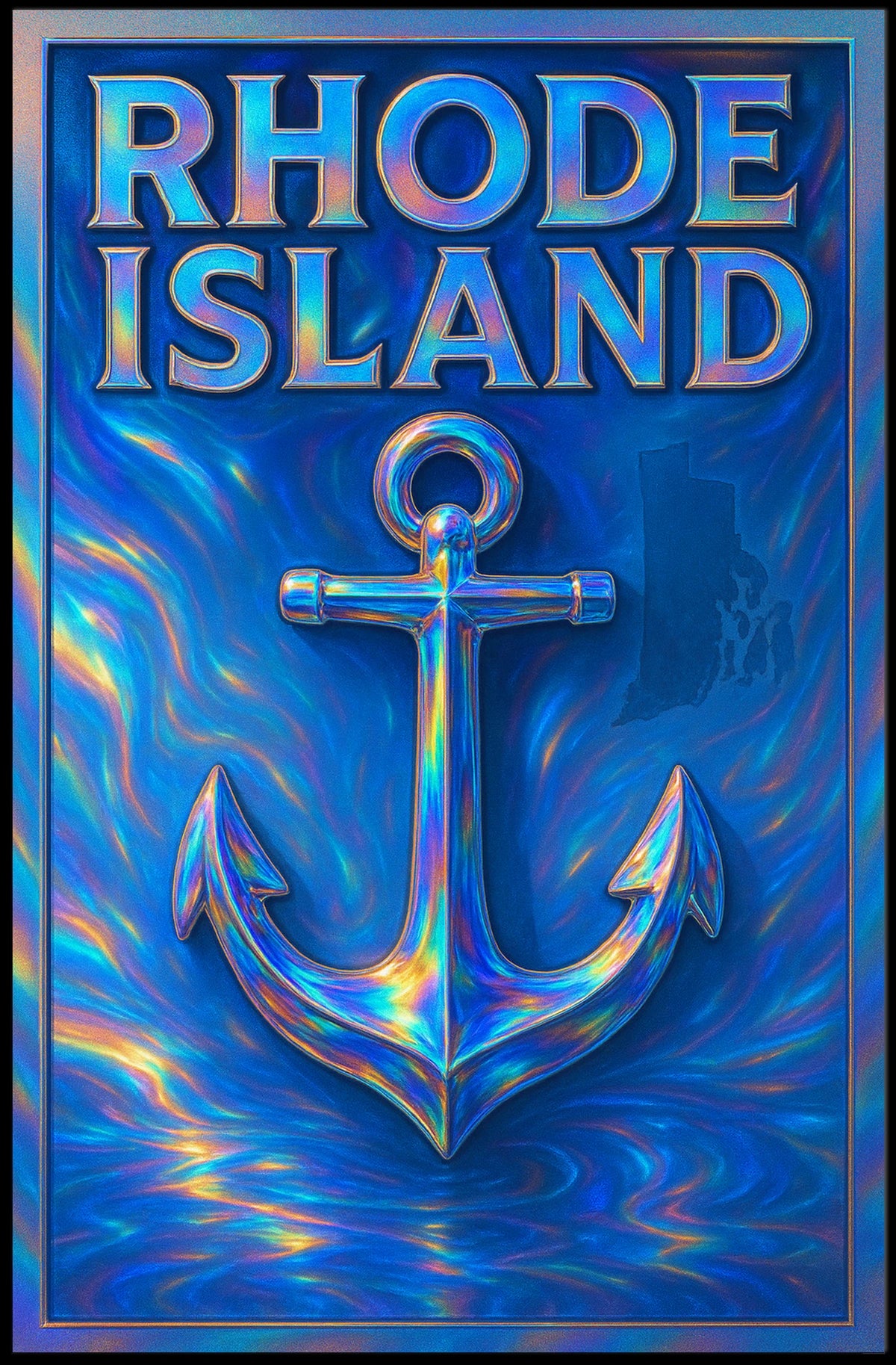Rhode Island Nautical Poster