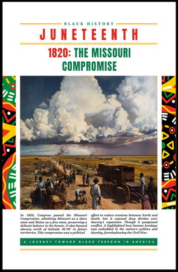 Missouri Compromise 1820 Cultural Heritage Educational Poster