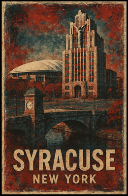 Syracuse, New York Architectural Poster
