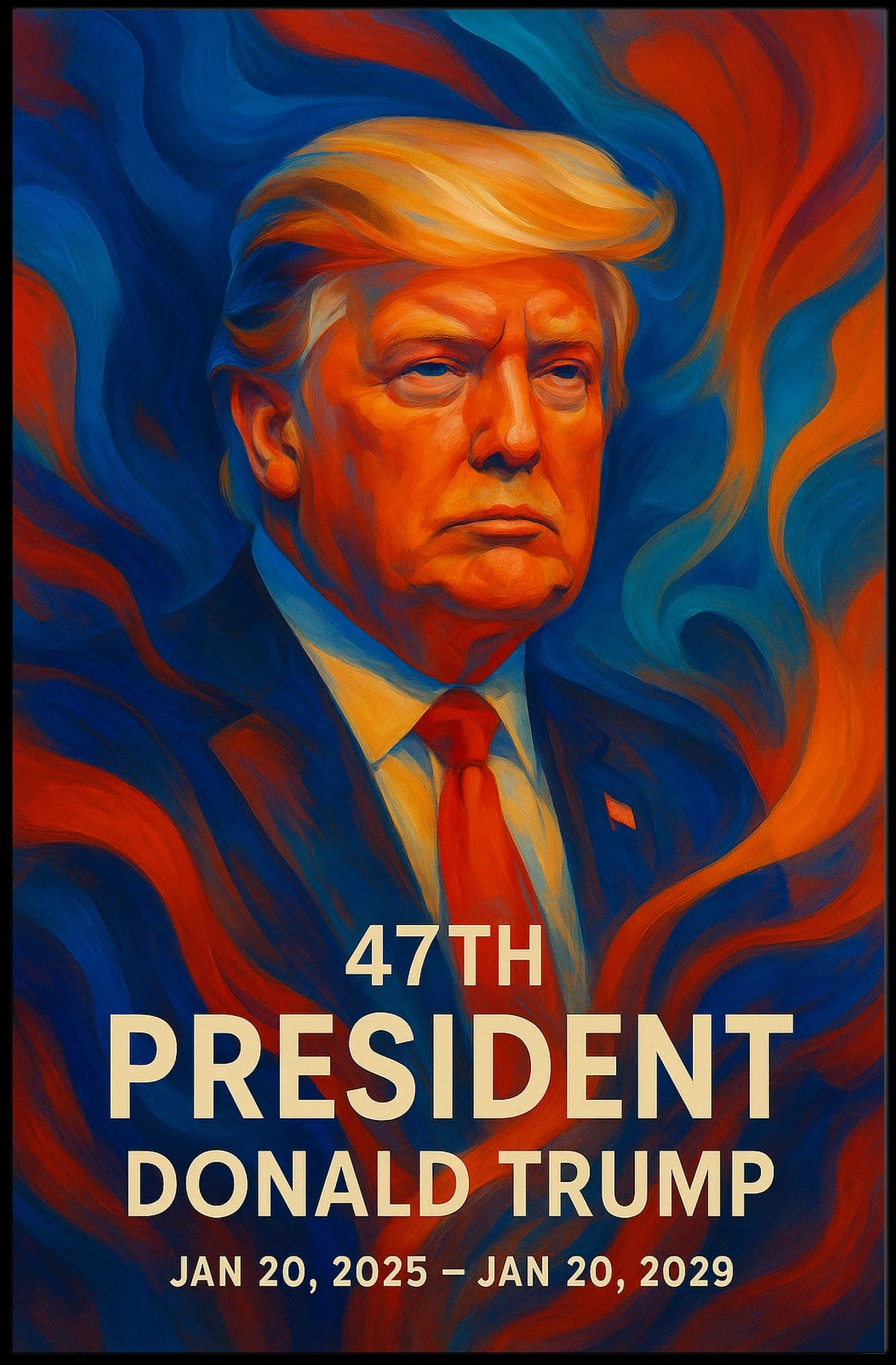 Presidential Vision Donald Trump Patriotic Cinematic Poster