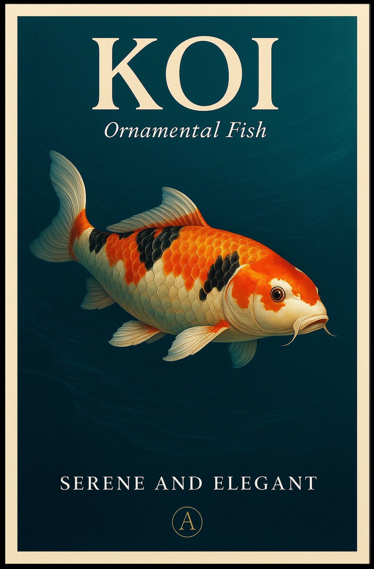 Koi Serene and Elegant Poster