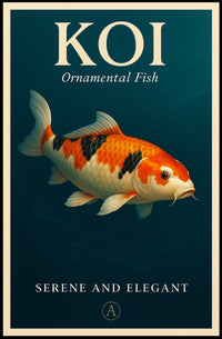 Koi Serene and Elegant Poster