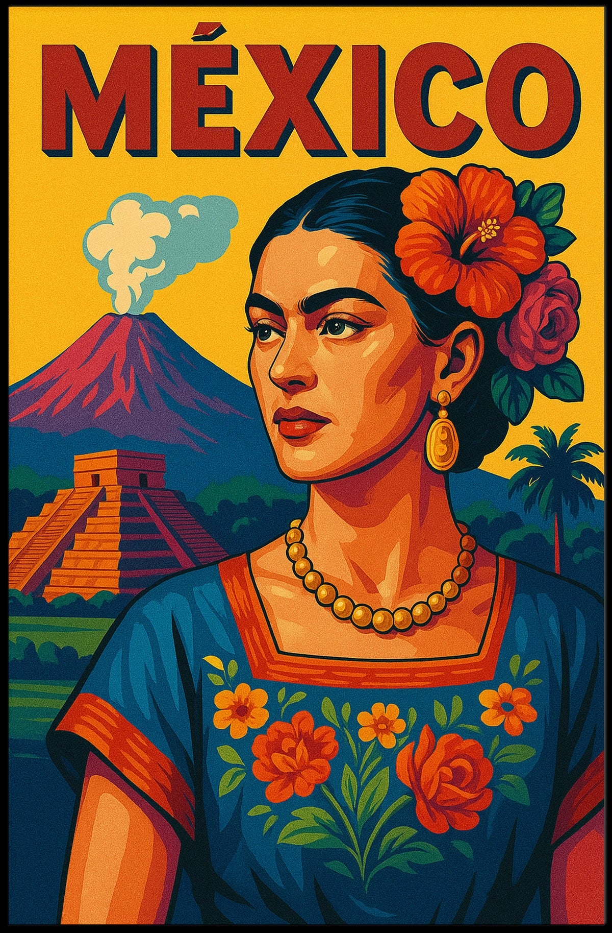 México Cultural Heritage Poster