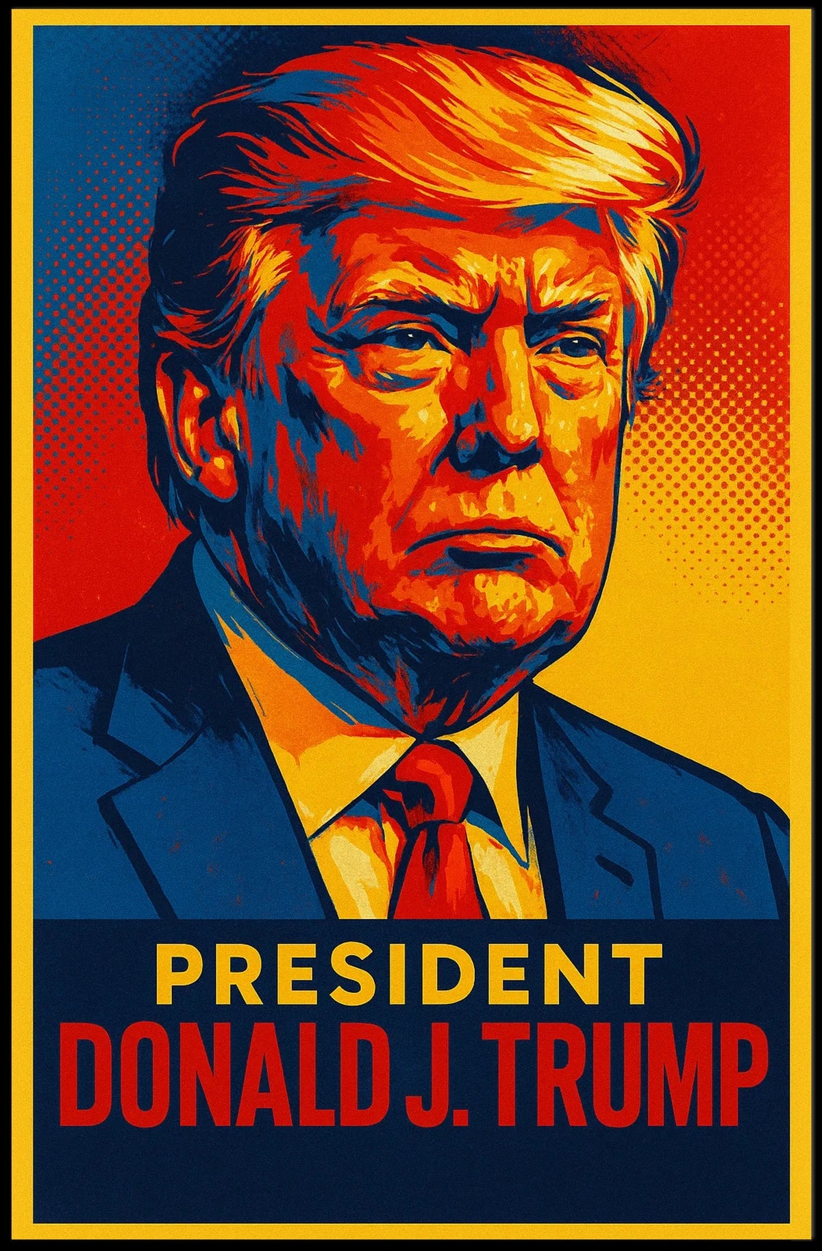 Donald J. Trump President Poster