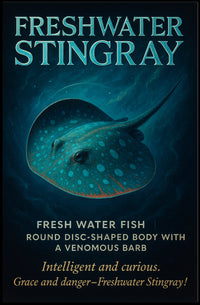 Freshwater Stingray Grace and Danger Poster