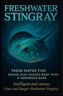 Freshwater Stingray Grace and Danger Poster