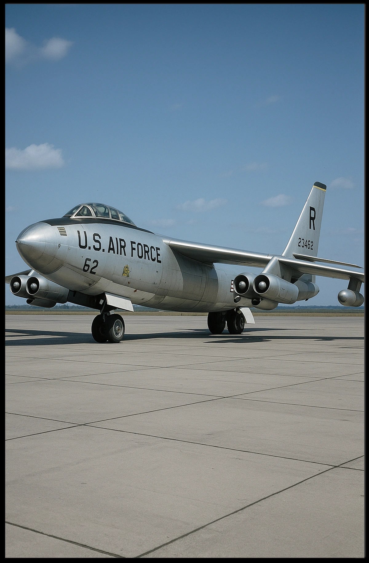US Air Force Jet Photorealistic Military Recruitment Poster