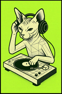 Dj Cat Vibes Poster