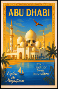 Discover Abu Dhabi Poster PosterGoat