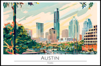Austin Cityscape Poster