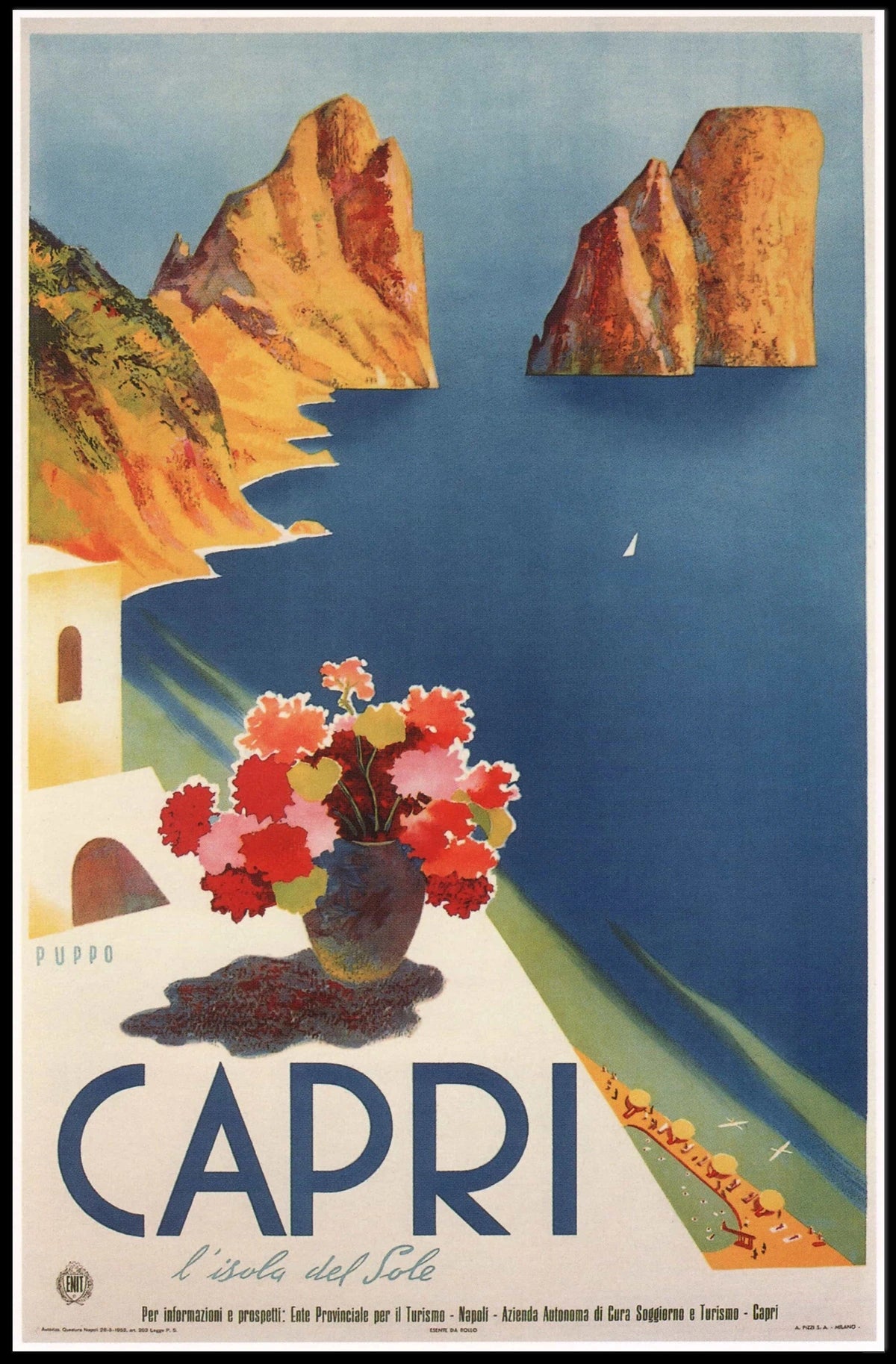 Capri LIsola Del Sole Poster