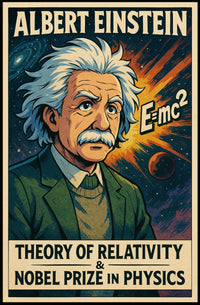 Einstein Relativity Abstract Wanderlust Poster