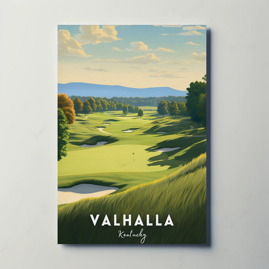 Valhalla Kentucky Golf Course Travel Poster
