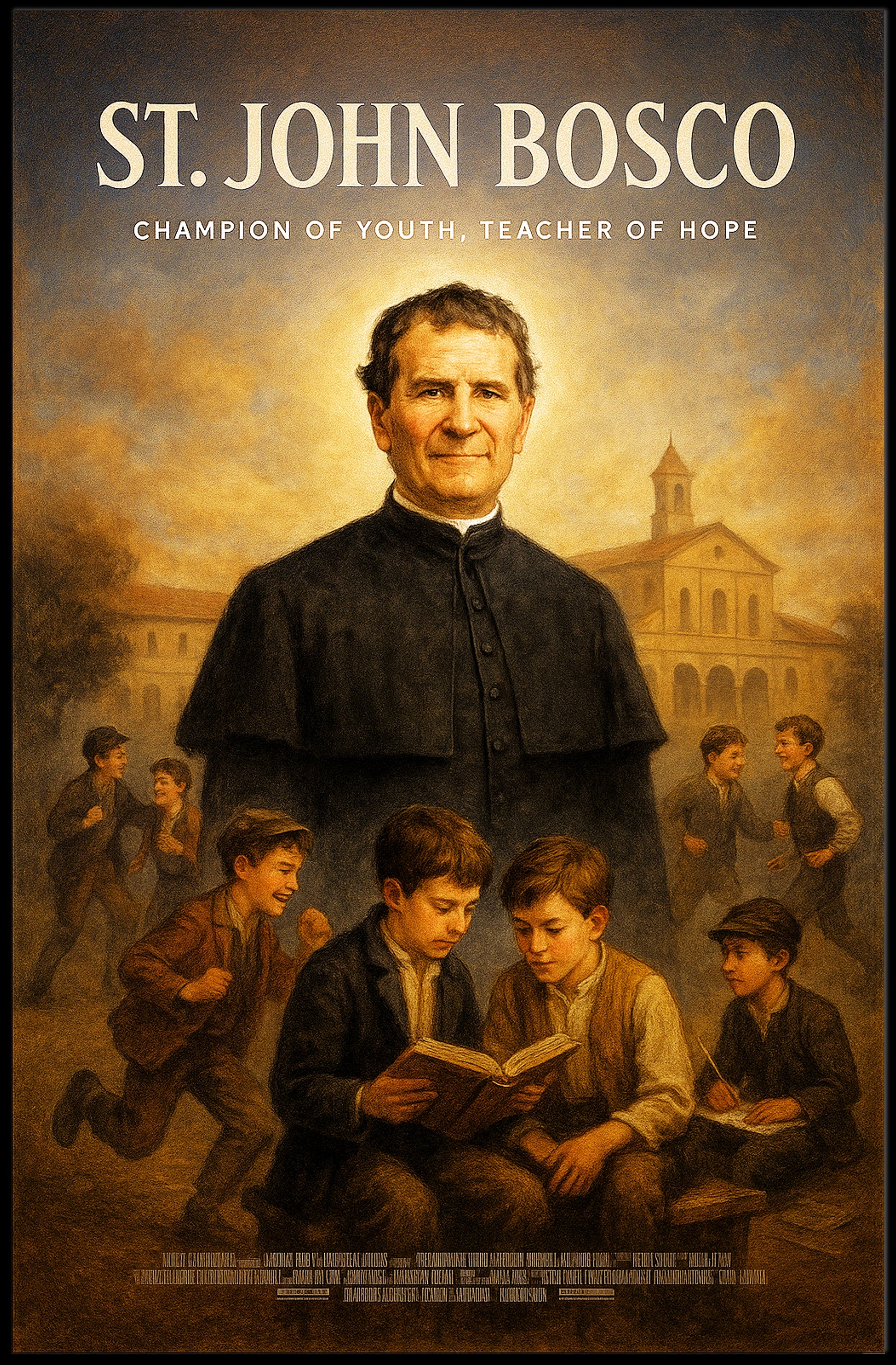 St. John Bosco Champion of Youth Poster