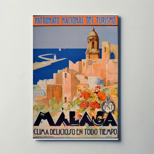 Visit Malaga, Spain Poster