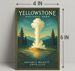 Yellowstone National Park Nature's Majesty Unveiled Poster PosterGoat