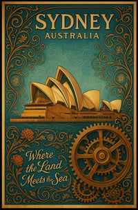 Sydney, Australia Where the Land Meets the Sea Poster
