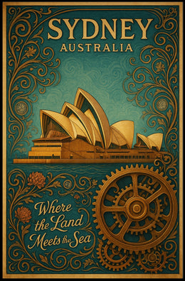 Sydney, Australia Where the Land Meets the Sea Poster