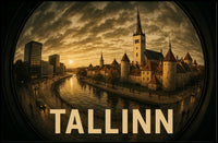 Tallinn at Dusk Poster