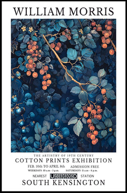 William Morris 19th Century Cotton Prints Poster