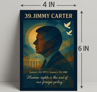 Jimmy Carter Vintage Americana Artistic Wall Poster PosterGoat