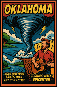 Oklahoma Tornado AlleyS Epicenter Poster