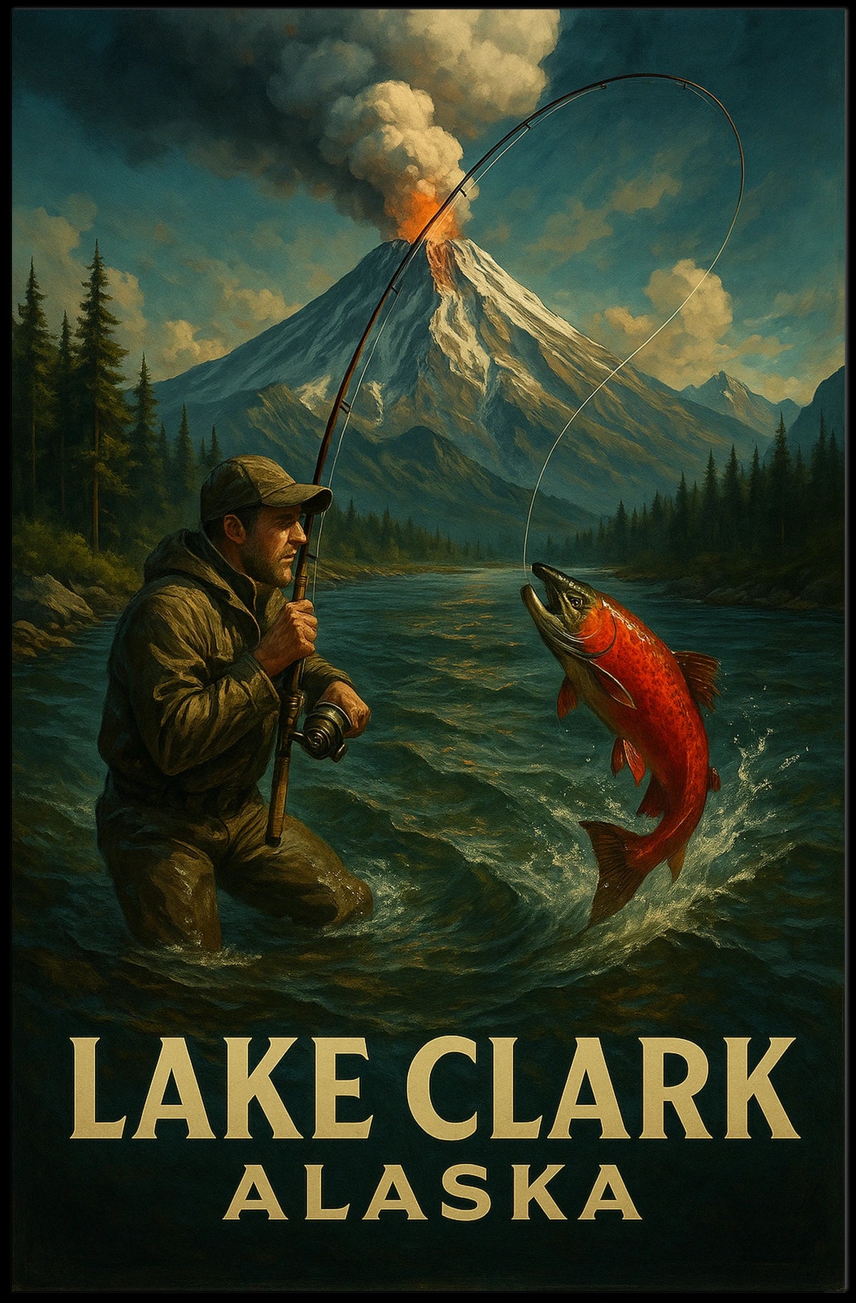 Lake Clark, Alaska Adventure Poster