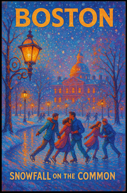 Snowfall On The Common Poster