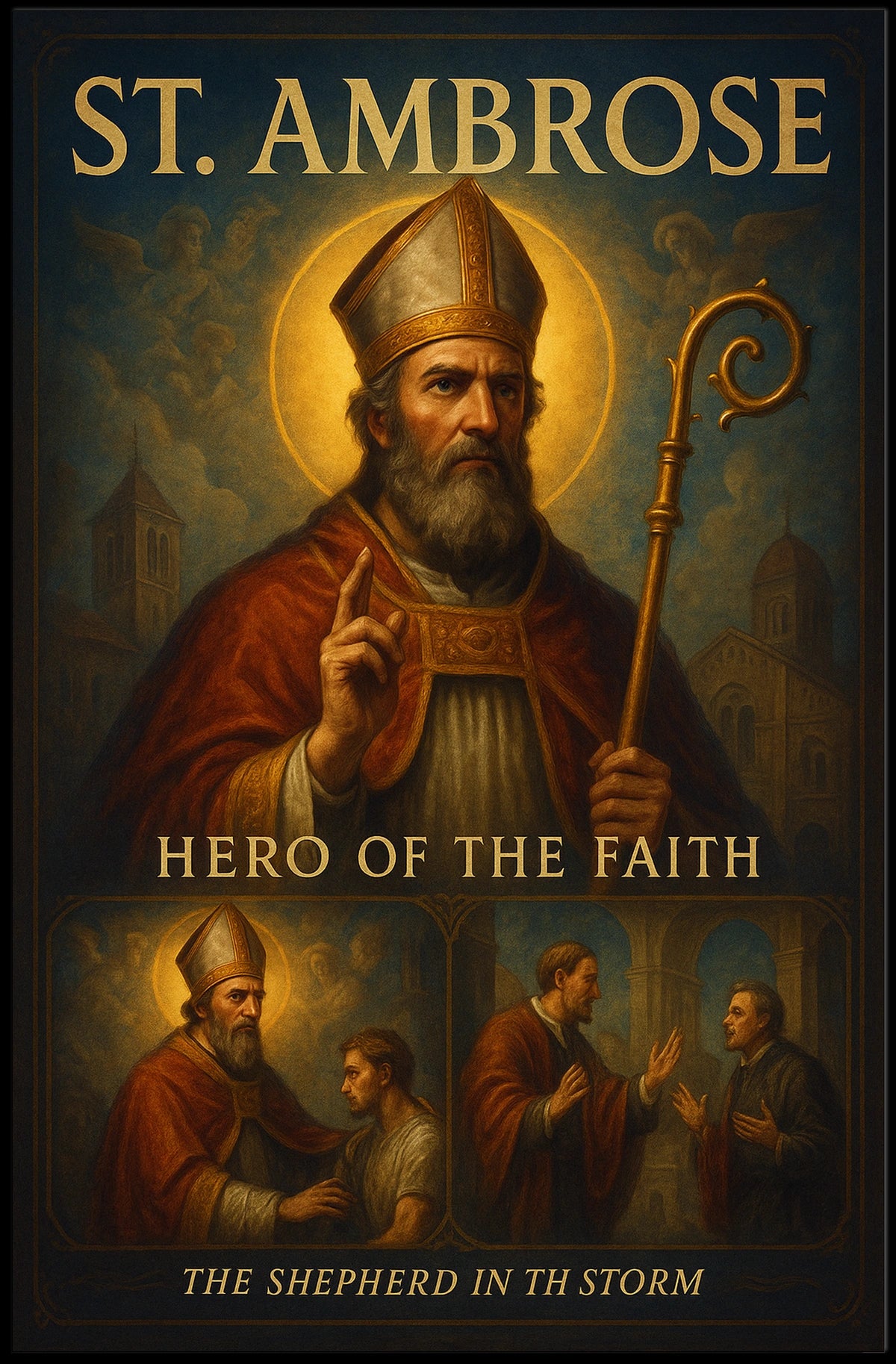 St. Ambrose Hero Of The Faith Poster