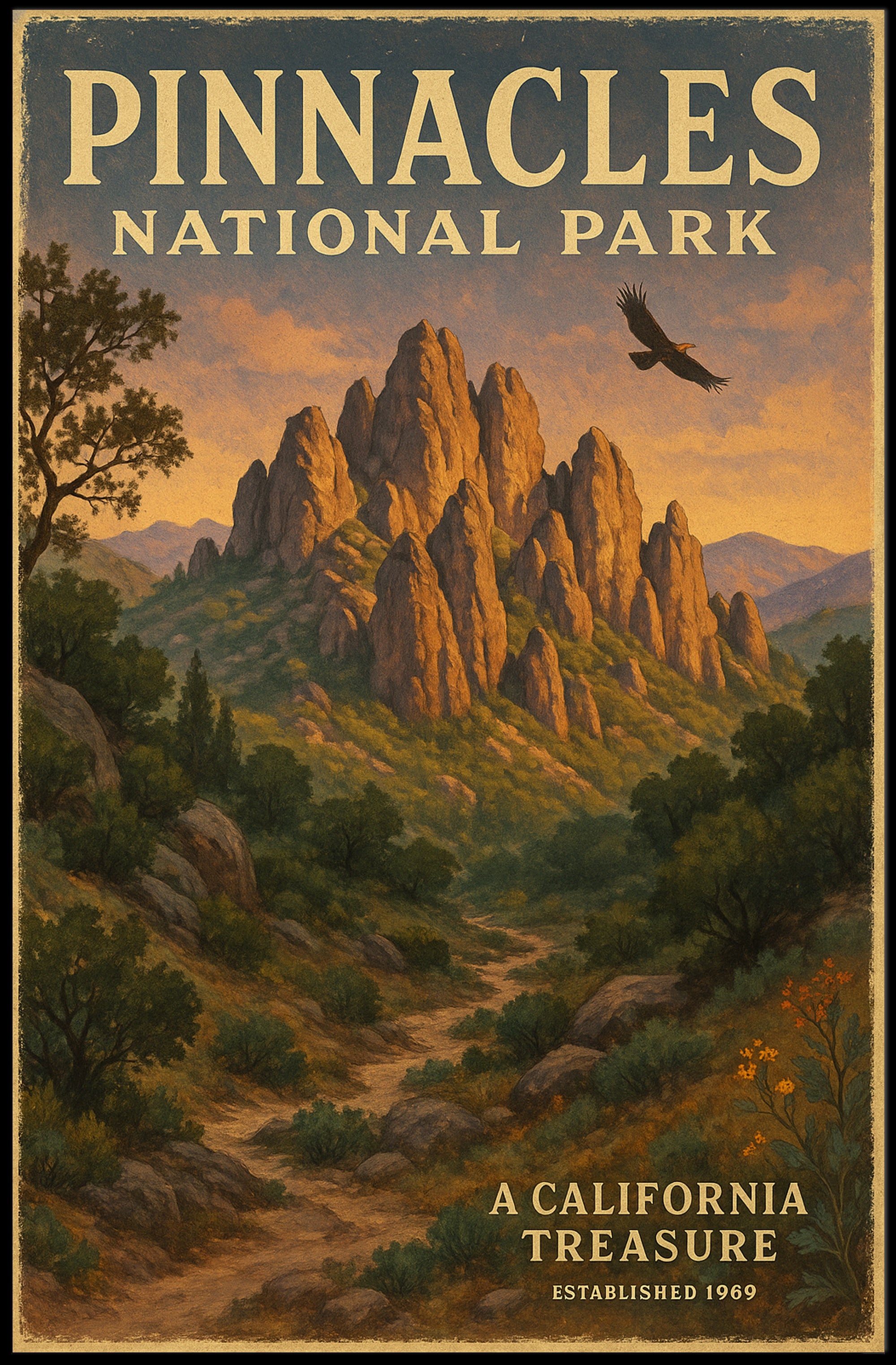 Pinnacles National Park Wall Art Print