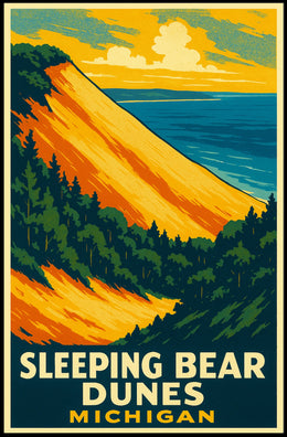 Sleeping Bear Dunes Michigan Poster