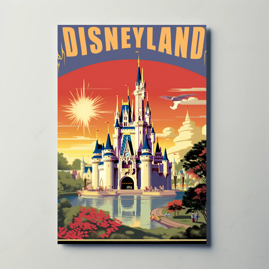 Disneyland Vintage Poster - Magical Castle