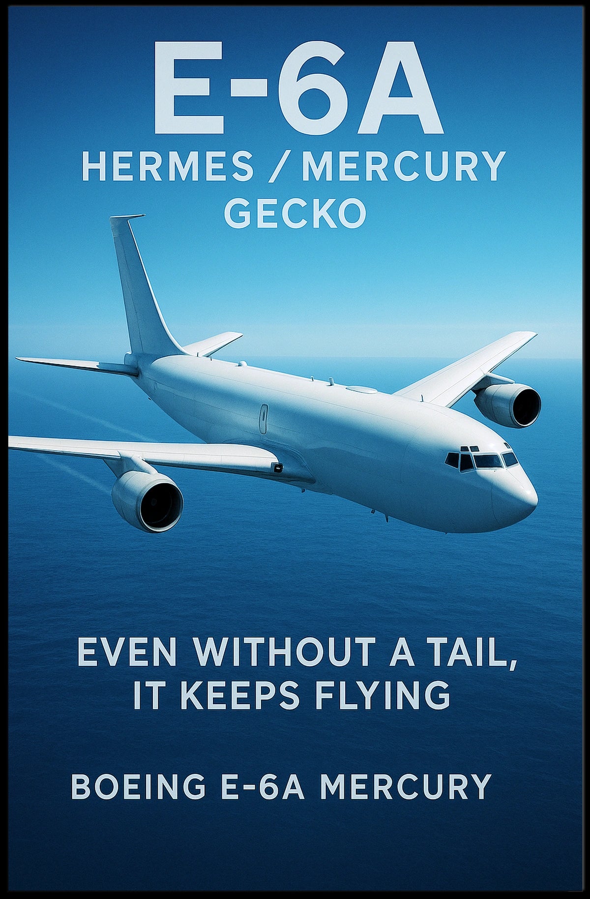 Boeing E-6A Mercury Flight Poster