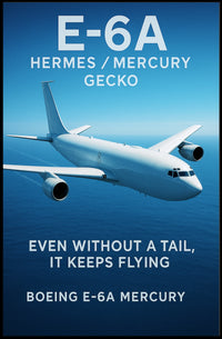 Boeing E-6A Mercury Flight Poster