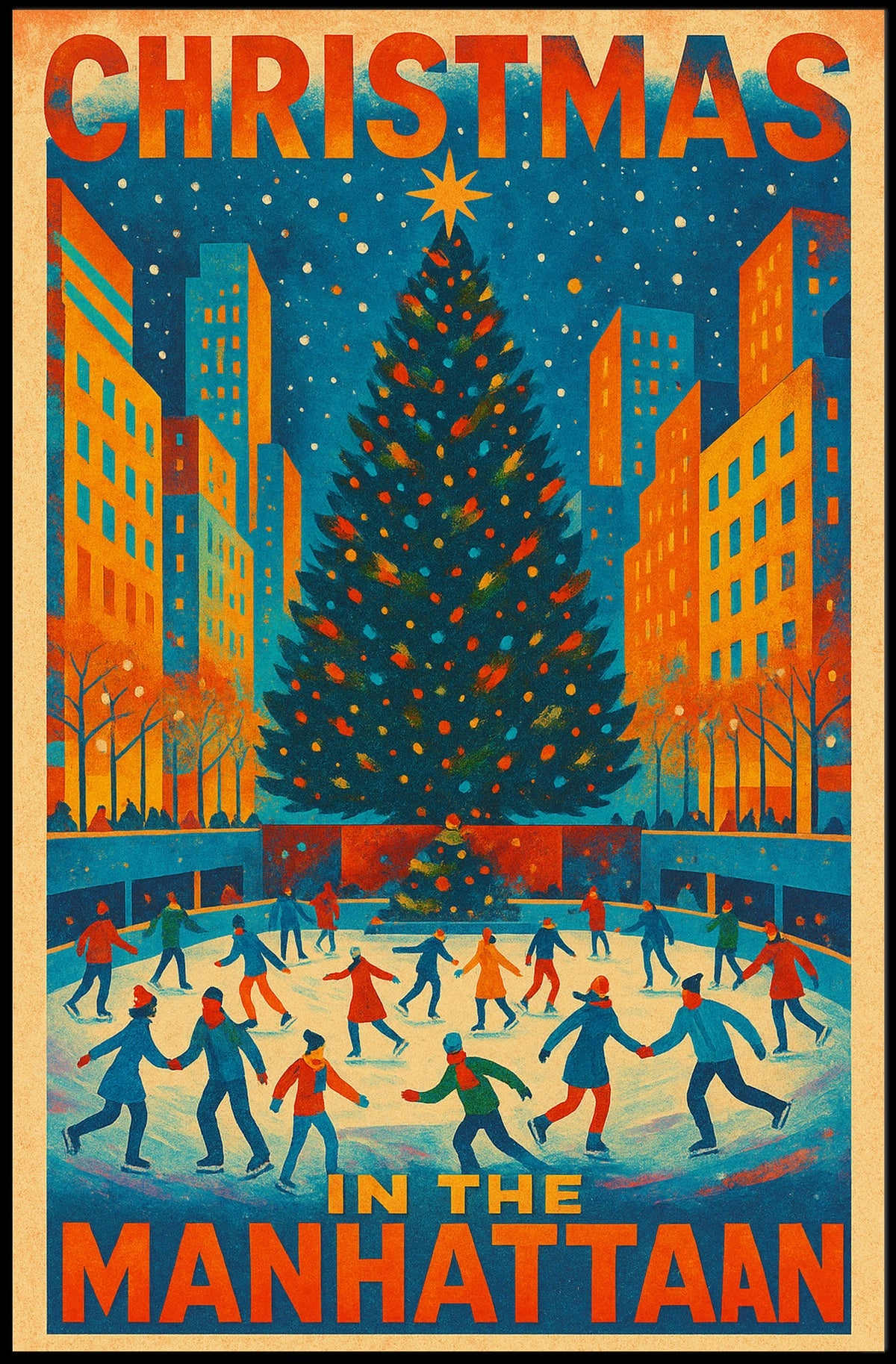 Christmas In Manhattan Poster