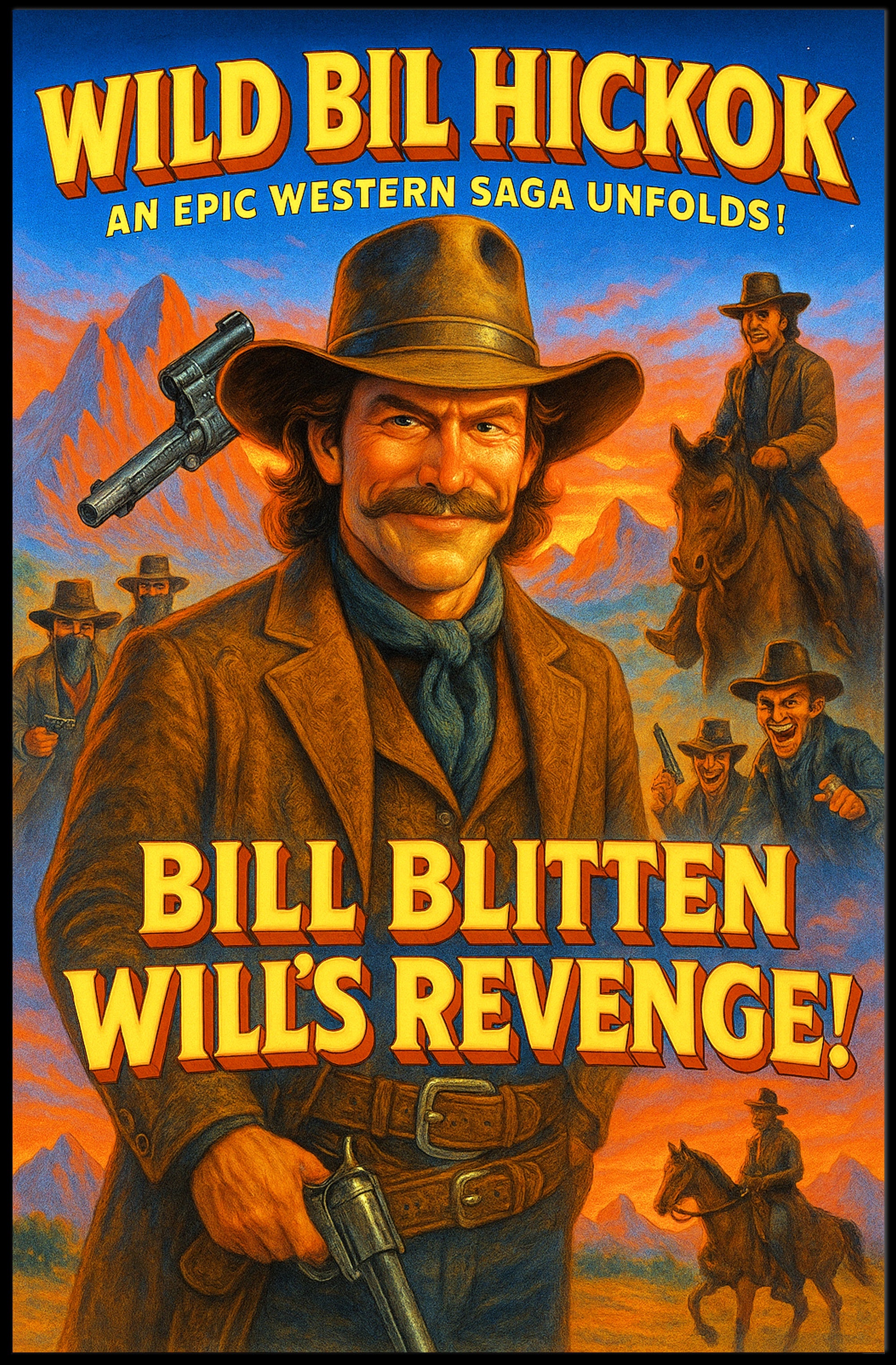 Wild Bill Hickok An Epic Western Saga Poster PosterGoat