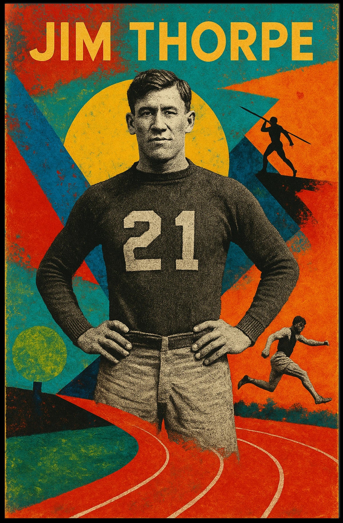 Jim Thorpe Athletic Legend Poster
