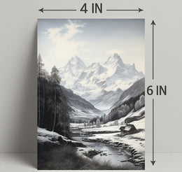 Serene Mountain Landscape Poster
