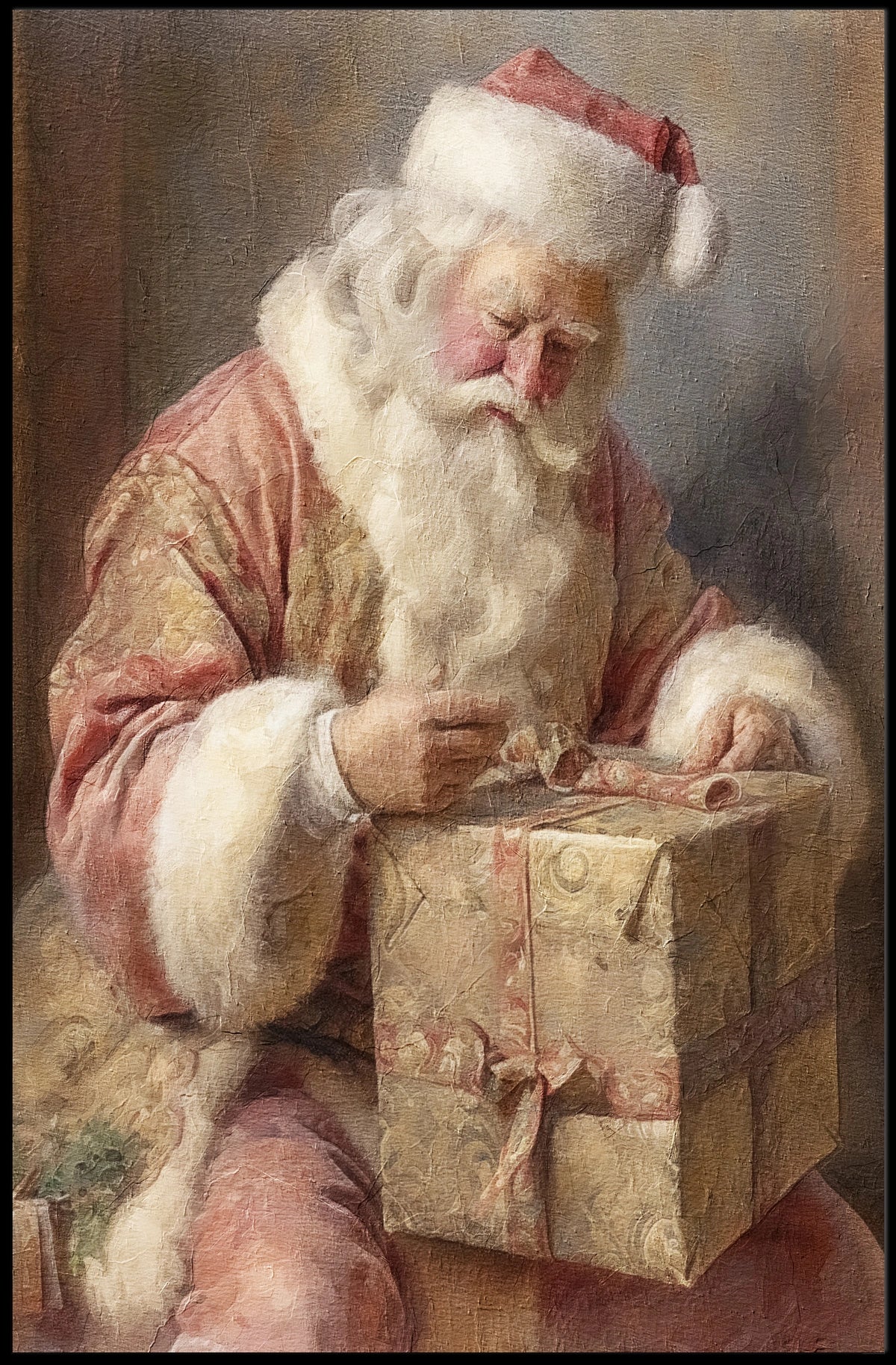 SantaS Gift Preparation Poster