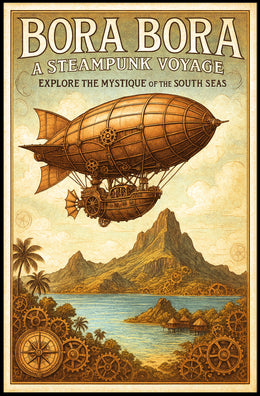 Bora Bora  A Steampunk Voyage Poster PosterGoat